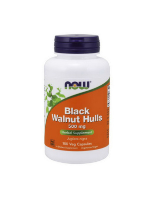 NOW Black Walnut Hulls 500 mg (100 veg caps)