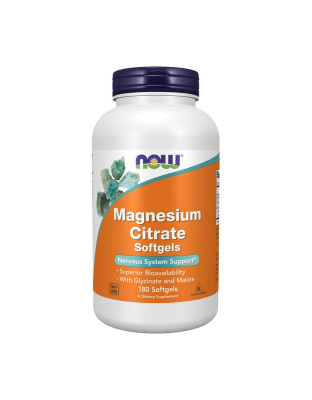 NOW Magnesium Citrate (180 softgels)