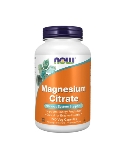 NOW Magnesium Citrate (240 veg caps)