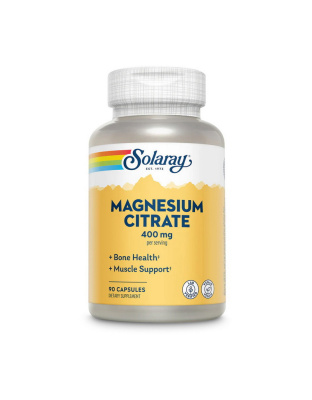 Solaray Magnesium Citrate 400 mg (90 veg caps)