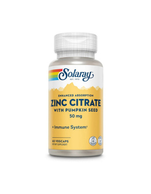 Solaray Zinc Citrate 50 mg (60 veg caps)