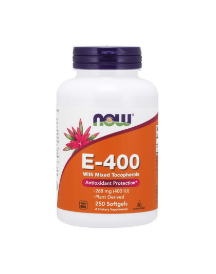NOW E-400 with mixed Tocopheryl (250 softgels)
