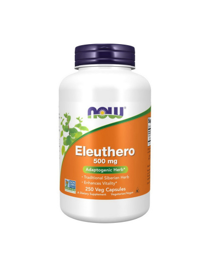 NOW Eleuthero 500 mg (250 veg caps)