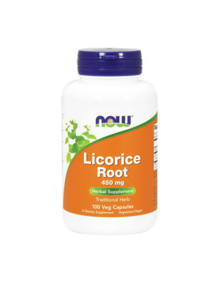 NOW Licorice Root 450 mg (100 veg caps)