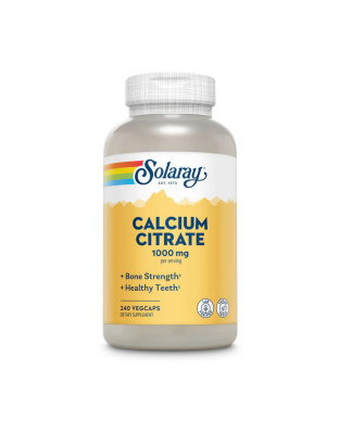 Solaray Calcium Citrate 1000 mg (240 veg caps)