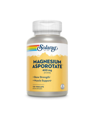Solaray Magnesium Asporotate 400 mg (120 veg caps)