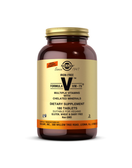 Solgar Formula V VM - 75 Iron-Free (180 tab)