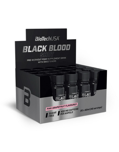 BioTech Black Blood Shot (20*60 ml, lemonade)
