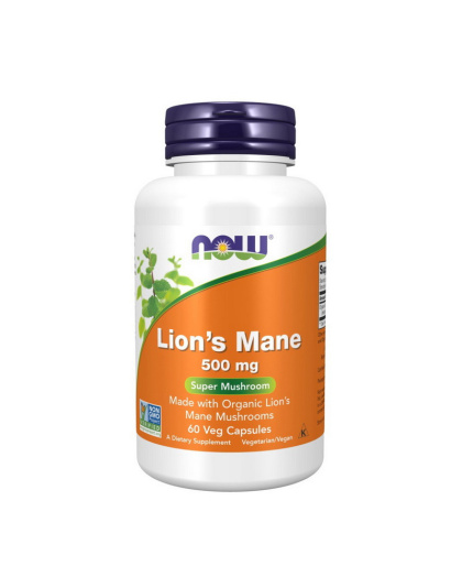 NOW Lion`s Mane 500 mg (60 veg caps)