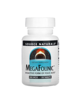 Source Naturals Mega Folinic 800 mcg (120 tab)