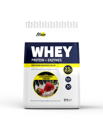FitWin Whey Protein + Enzymes (900 g, creme brulle)