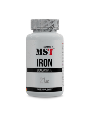 MST Iron Bisglycinate 21 mg (60 caps)
