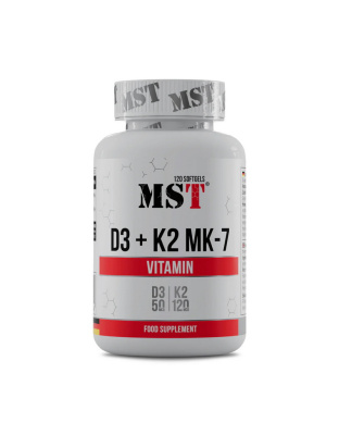 MST Vitamin D3 + K2 MK-7 (120 sgels)