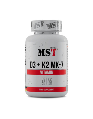 MST Vitamin D3 + K2 MK-7 (60 sgels)