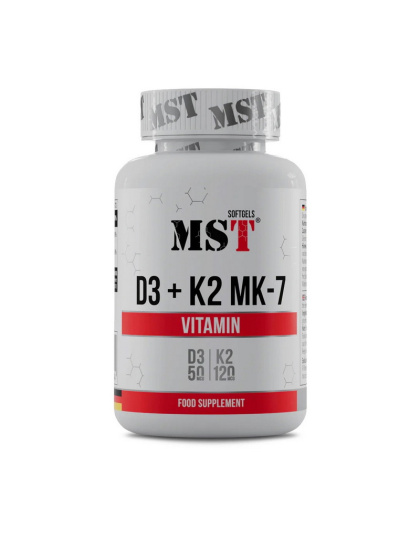MST Vitamin D3 + K2 MK-7 (60 sgels)