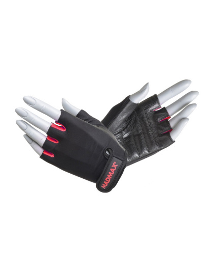 Mad Max Rainbow Workout Gloves Black/Rubine Red MFG-251 (M size)