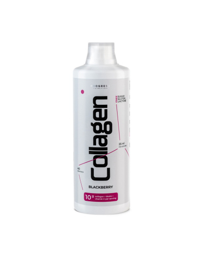 Progress Nutrition Сollagen (пошкоджений ковпачок) (1 l, blackberry)
