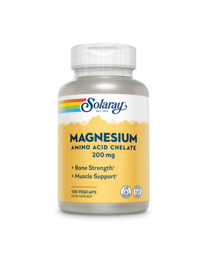 Solaray Magnesium Amino Acid Chelate 200 mg (100 veg caps)