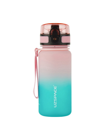 UZSPACE Uzspace Frosted Gradient Waterbottle 3034 (350 ml, pink/blue)