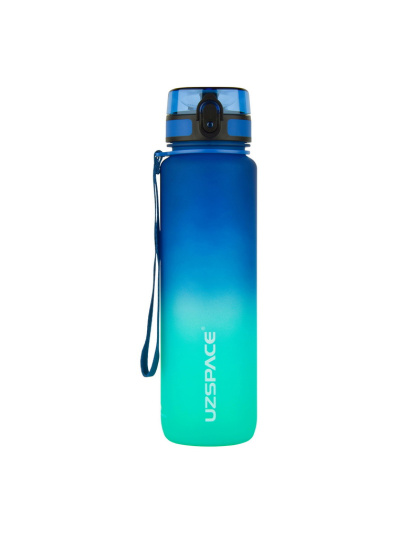UZSPACE Uzspace Frosted Gradient Waterbottle 3038 (1 L, blue/green)