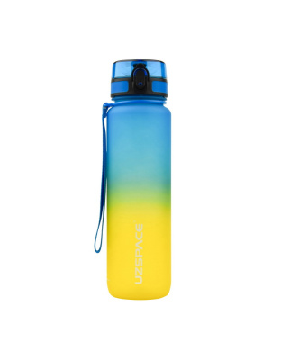 UZSPACE Uzspace Frosted Gradient Waterbottle 3038 (1 L, blue/yellow)