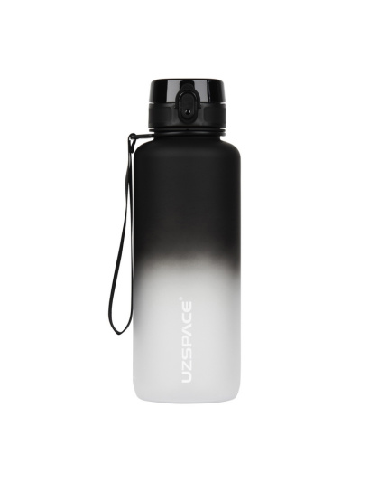 UZSPACE Uzspace Frosted Gradient Waterbottle 3056 (1,5 L, black/white)