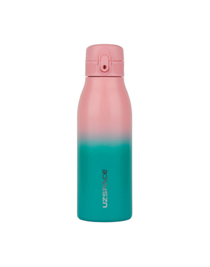 UZSPACE Uzspace Iron Gradient Waterboottle 4203 (600 ml, pink/blue)
