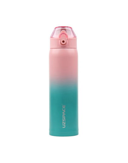 UZSPACE Uzspace X4 Gradient Waterboottle 4201 (500 ml, pink/blue)