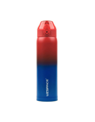 UZSPACE Uzspace X4 Gradient Waterboottle 4201 (500 ml, red/blue)
