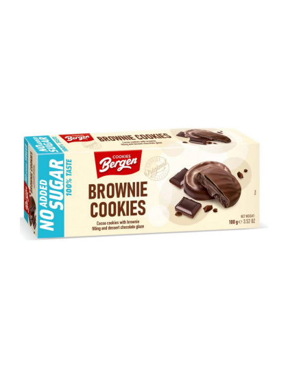 Bergen Original Cookies (128 g, chocolate brownie)
