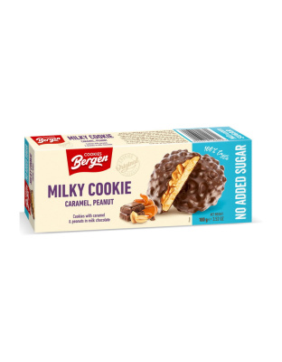 Bergen Original Milky Cookies (пошкоджена коробка) (100 g, caramel peanut)
