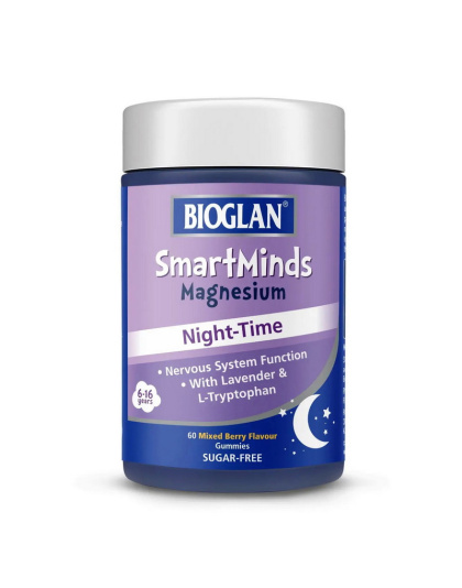 Bioglan SmartMinds Magnesium Night-Time (60 gummies, mixed berry)