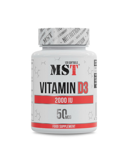MST Vitamin D3 2000 IU (50 mcg) (120 softgels)