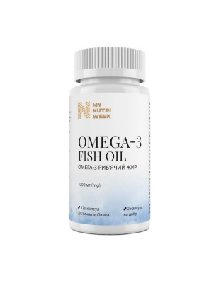 My Nutri Week Omega-3 Fish Oil 1000 mg (120 caps)