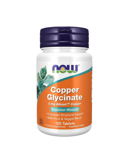 NOW Copper Glycinate (120 tabs)