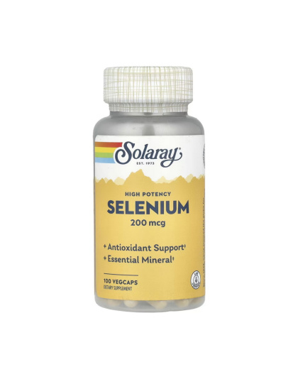 Solaray Selenium 200 mcg High Potency (100 veg caps)