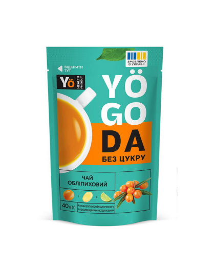 Yogoda Yogoda Tea Sugar Free (40 g, обліпиха)