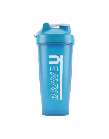 Brave U Shaker With Metal Ball (600 ml, blue)