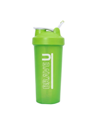 Brave U Shaker With Metal Ball (600 ml, green)