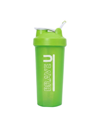 Brave U Shaker With Metal Ball (600 ml, green)