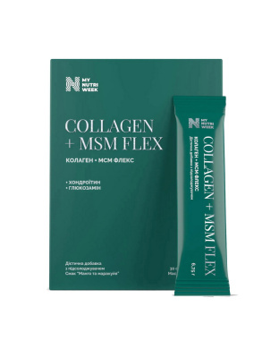 My Nutri Week Collagen + MSM Flex (30 sachet, mango passion fruit)