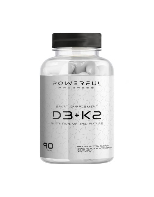 Powerful Progress Vitamin D3+K2 (90 caps)