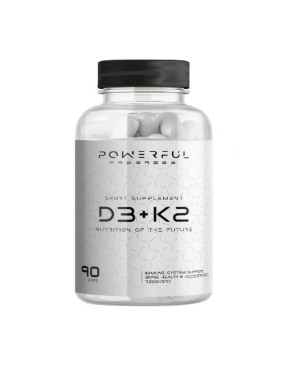 Powerful Progress Vitamin D3+K2 (90 caps)