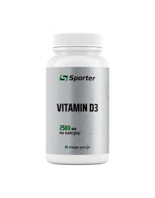 Sporter Vitamin D3 2500 IU (60 sgels)
