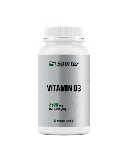 Sporter Vitamin D3 2500 IU (60 sgels)