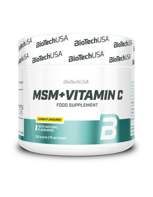 BioTech MSM + Vitamin C (150 g, lemon)