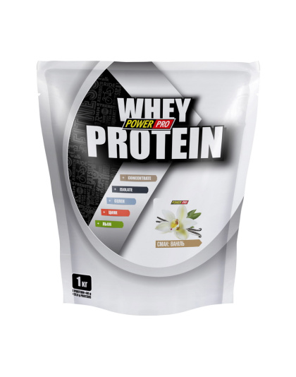 Power Pro Whey Protein +урсоловая кислота (1 kg, ваніль)