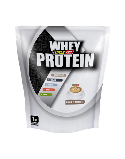 Power Pro Whey Protein +урсоловая кислота (1 kg, flat white)
