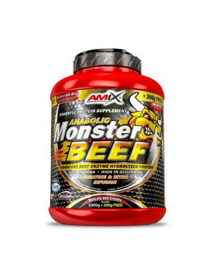 AMIX Beef Monster Protein (2,2 kg, strawberry with banana)