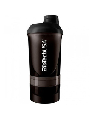BioTech Shaker Wave + 3 in 1 (500 ml, Black)